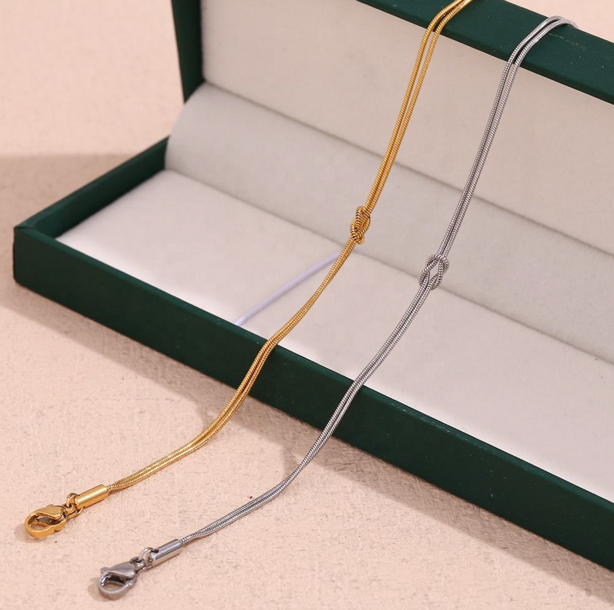 Minimalist Twisted 18K Gold-Plated Jewelry