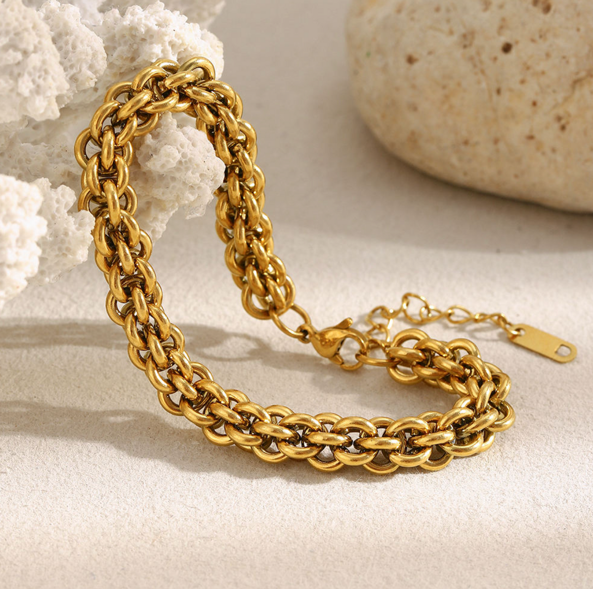 Elegant Multi-Layer Gold Bracelet