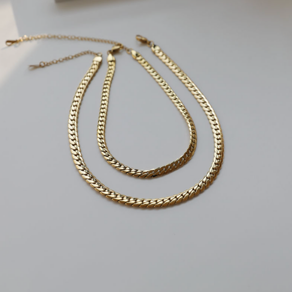 Elegant Snake Chain Choker Necklace